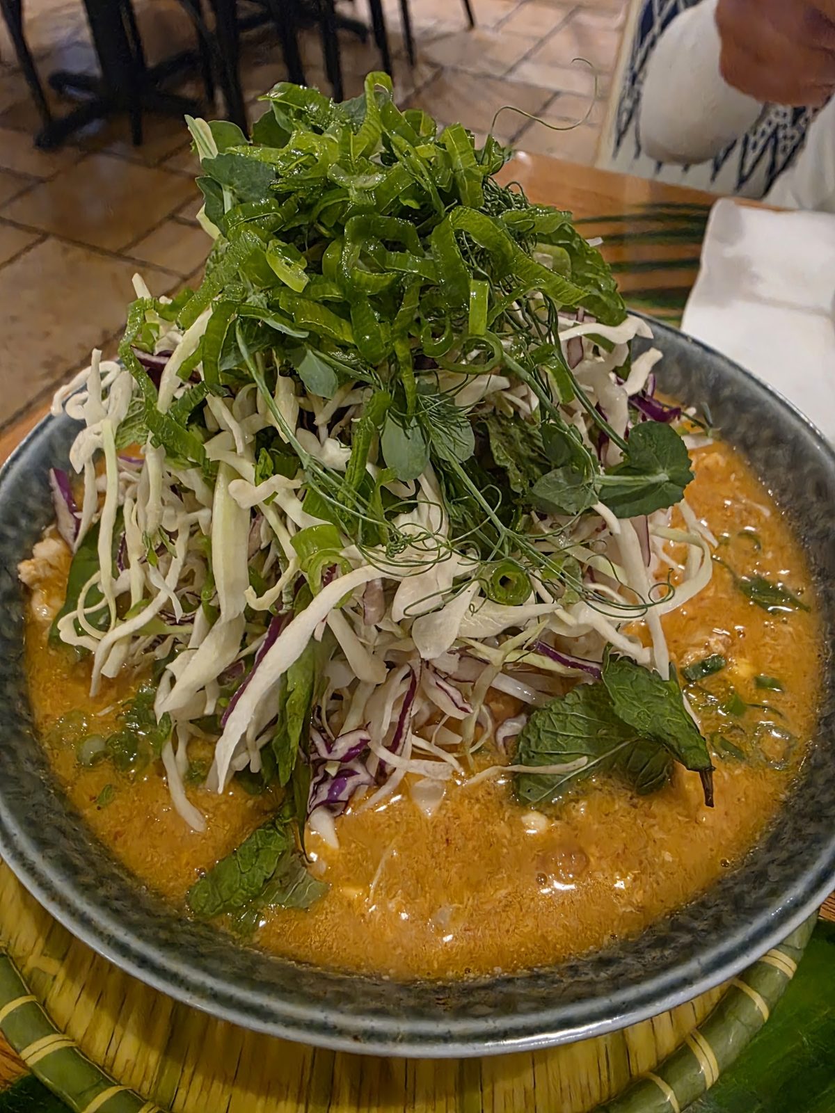 A dish at Padaek in Arlington Ridge, home of the Khao Nom window